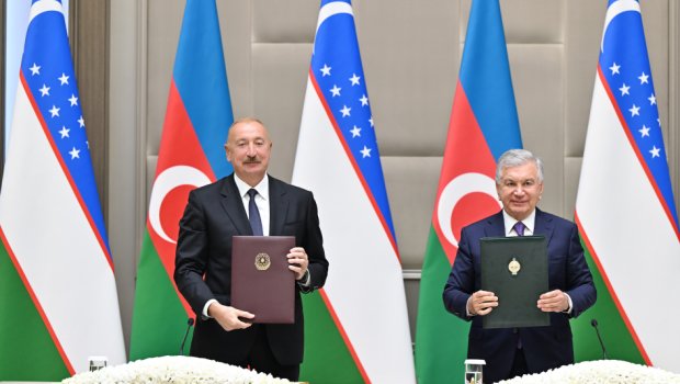 Azərbaycan-Özbəkistan sənədləri İMZALANDI &ndash; FOTO/VİDEO