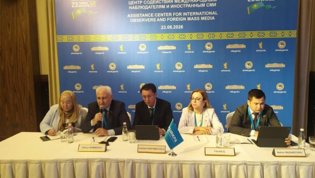 Deputatlarımız Qazaxıstandakı seçki prosesini izləyiblər - FOTO