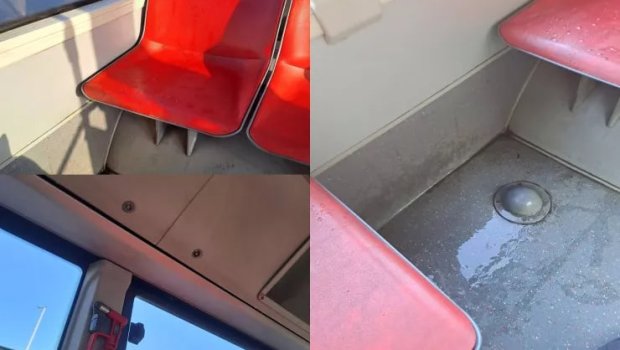 Bakıda avtobusda sərnişinin başına tavandan su töküldü - FOTO