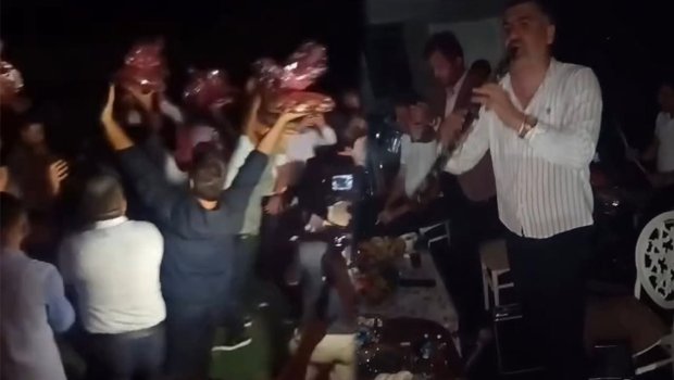 Nə yağış, nə də işıqların sönməsi toya mane oldu- Video