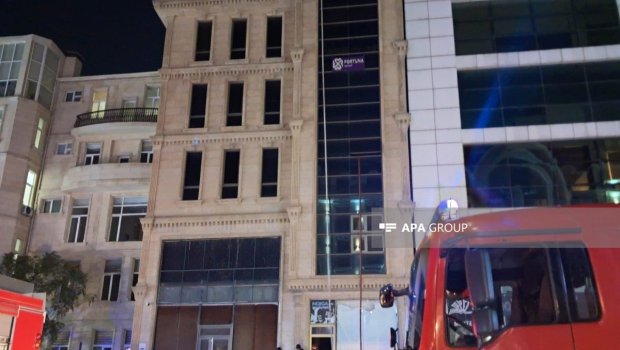 Bakıda obyektdə yanğın baş verib - FOTO