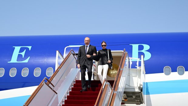 Prezident və birinci xanım Qırğızıstanda səfərdədir &ndash; FOTO