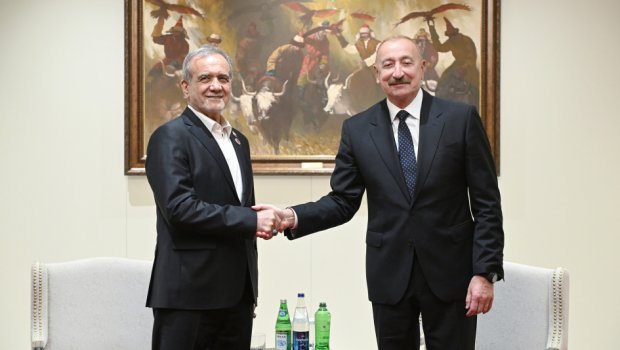 Bişkekdə Azərbaycan və İran prezidentlərinin görüşü KEÇİRİLİB - FOTO/VİDEO