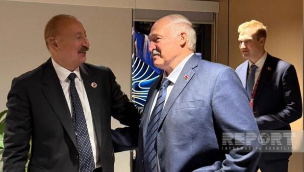 Bişkekdə İlham Əliyevlə Lukaşenko görüşdü - FOTO