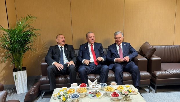 İlham Əliyev, Ərdoğan, Mirziyayev və Pezeşkian bir araya gəldi - FOTO