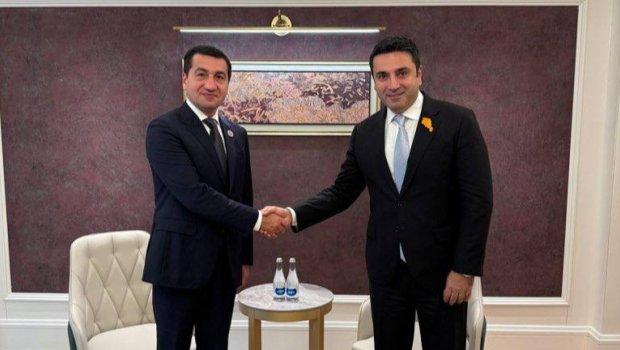 Hikmət Hacıyevlə Alen Simonyan arasında görüş KEÇİRİLDİ - FOTO