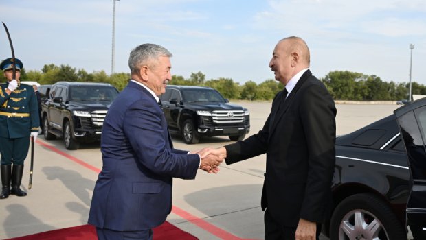 Prezident İlham Əliyevin Qırğızıstana səfəri başa çatdı - FOTO