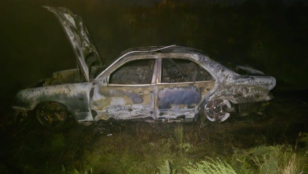 İmişlidə "Mercedes" yandı - FOTO
