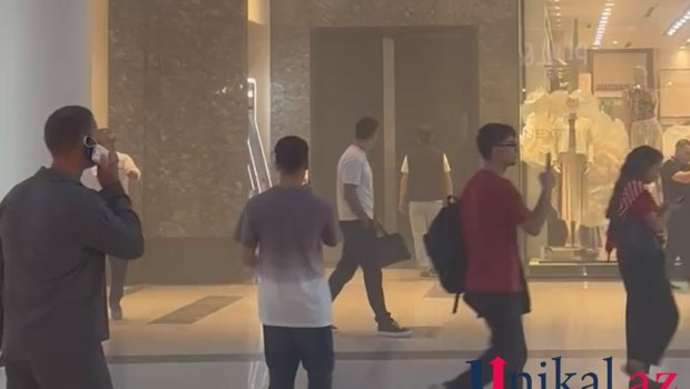 "Gənclik Mall"da həyəcan siqnalı verildi &ndash; VİDEO