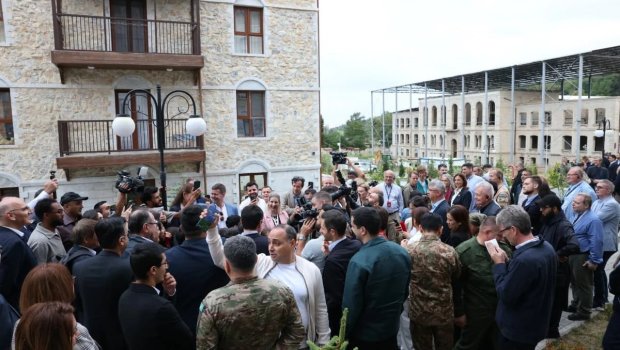 Diplomatik korpusun Qarabağ və Şərqi Zəngəzura səfərinin İLK GÜNÜ başa çatdı - VİDEO