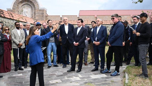 Diplomatik korpus nümayəndələri Gəncəsər monastırında &ndash; FOTO/VİDEO