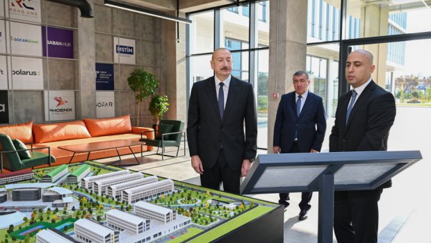 İlham Əliyev &ldquo;SABAH.city&rdquo; innovasiya şəhərciyinin birinci mərhələsinin açılışında - FOTO