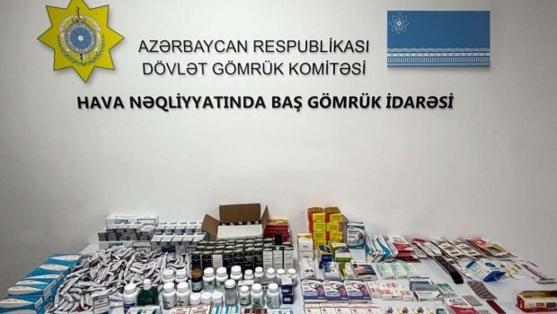 Aeroportda sərnişinlərin baqajından gömrükdən gizlədilən dərmanlar və siqaretlər AŞKARLANDI