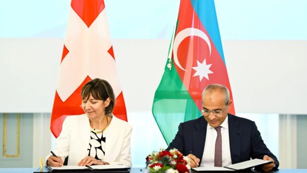 Azərbaycanla İsveçrə arasında protokol imzalandı &ndash; FOTO