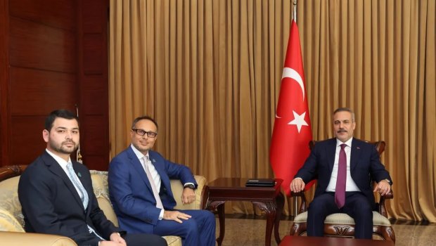 Hakan Fidan Bakıda TÜRKPA Baş katibi ilə görüşdü - FOTO