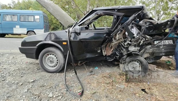 Qaxda ağır qəza: Yaralılar var &ndash; FOTO/VİDEO