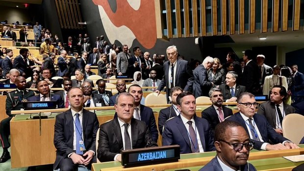 Ceyhun Bayramov BMT Baş Assambleyasının Ümumi Debatlarına qatılıb - FOTO