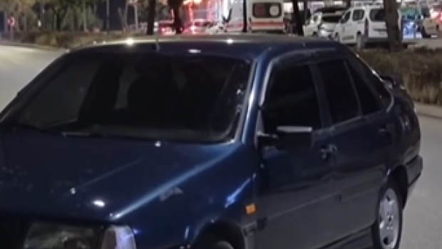 Polis yoxlamasında maraqlı hadisə - Sürücü avtomobilini qoyub qaçdı - VİDEO