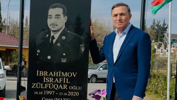Mənsum İbrahimov şəhid qardaşı oğlunu yad etdi - FOTO