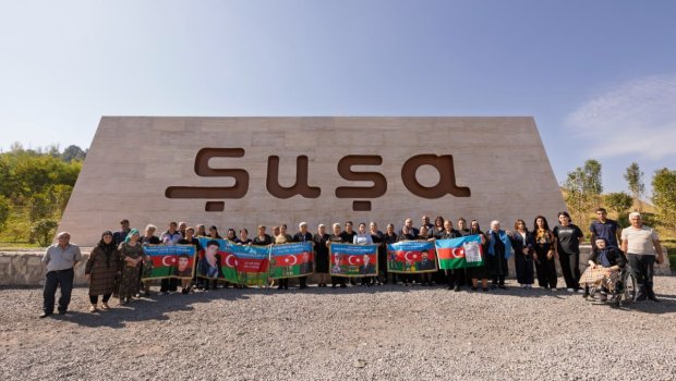 &ldquo;AzerGold&rdquo; şəhid ailələrinin Şuşaya səfərini təşkil etdi - FOTO