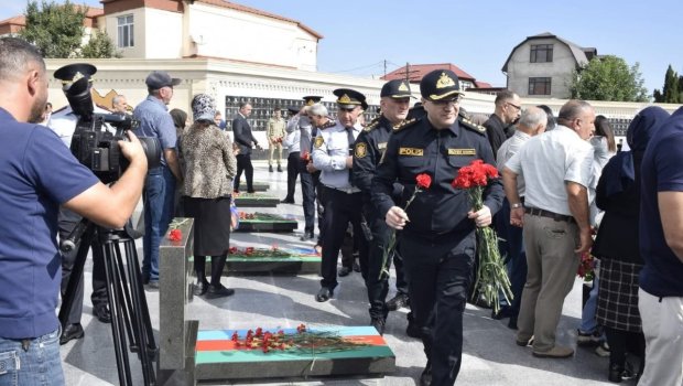 Qubada Şəhidlər Xiyabanı ziyarət edildi - FOTO