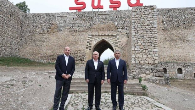 Şuşada üç ölkənin müdafiə nazirləri bir araya gəldi - FOTO