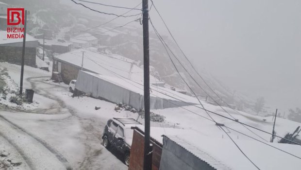 Şimal bölgəsində payızın ilk qarı &ndash; FOTO