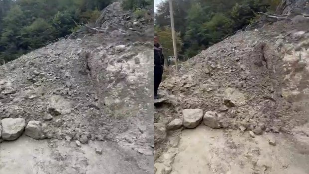 Quba-Xınalıq yolu hələ açılmayıb - VİDEO