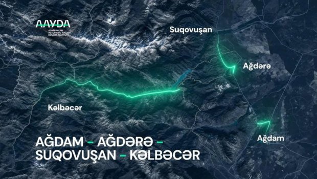Ağdamdan Kəlbəcərə yeni yol xətti &ndash; VİDEO