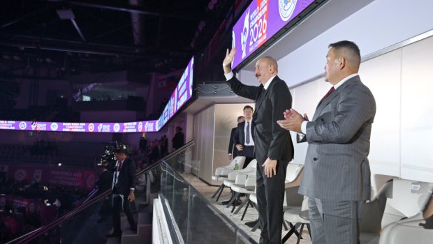 Prezident cüdo üzrə dünya çempionatının açılış mərasimini izləyir