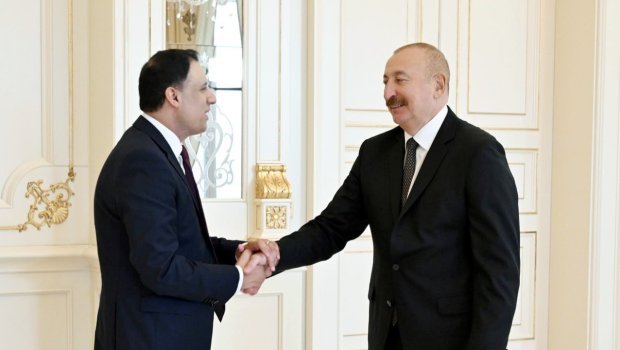 İlham Əliyev Britaniyanın ticarət üzrə dövlət nazirini qəbul etdi - FOTO
