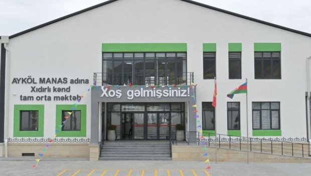 Xıdırlı kənd məktəbinə qırğız xalqının dastan qəhrəmanının adı verildi