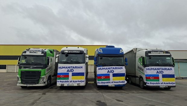 Azərbaycandan Ukraynaya növbəti humanitar yardım göndərildi