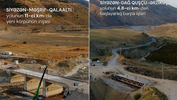 Siyəzəndə iki yeni körpü tikilir &ndash; VİDEO