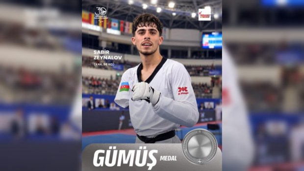 Parataekvondoçumuz Paris Qran-Prisində gümüş medal QAZANDI