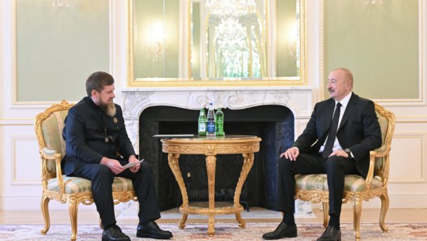 İlham Əliyev Ramzan Kadırovu qəbul etdi &ndash; FOTO