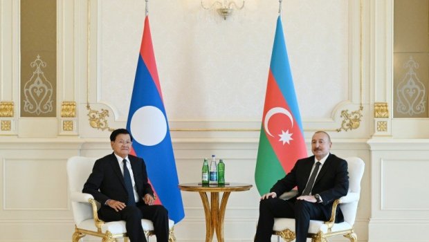 İlham Əliyev və Laos Prezidenti arasında təkbətək görüş &ndash; FOTO