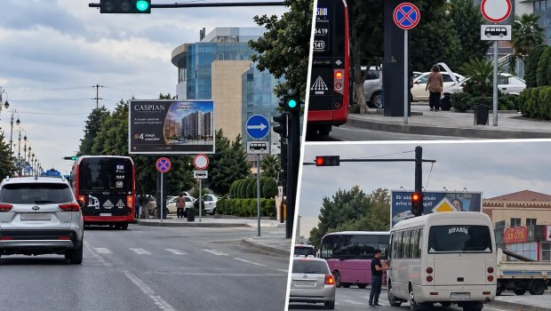 Sumqayıtda avtobus sürücüləri ilə bağlı şikayət: Kəsişmədə dayanıb sərnişin yığırlar &ndash; VİDEO