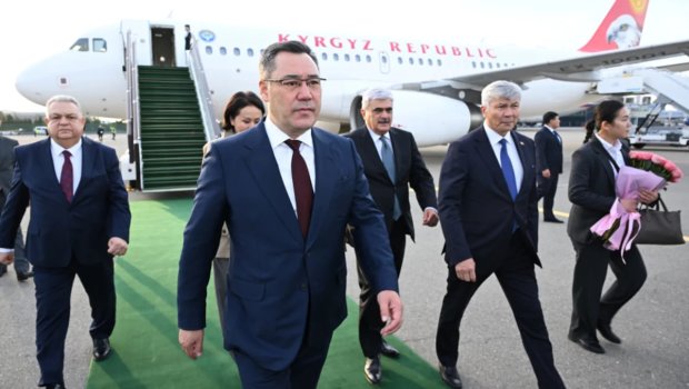 Sadır Japarov Bakıya GƏLDİ - FOTO