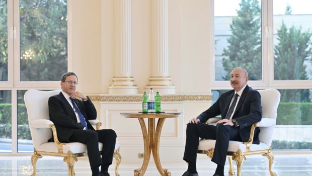 İlham Əliyevin İsrail Prezidenti ilə görüşü olub - FOTO