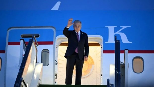 Şavkat Mirziyoyevin Azərbaycana işgüzar səfəri başa çatdı - FOTO