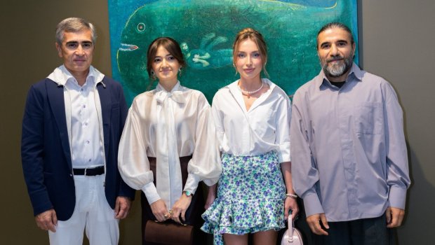 Alyona Əliyeva Anar Hüseynzadənin fərdi sərgisinin açılış mərasimində - FOTO