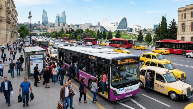 Azərbaycanda avtobus və taksi ilə daşınan sərnişinlərin sayı artıb