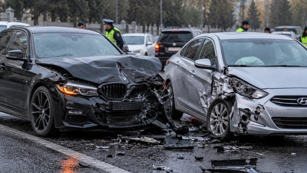 Bakıda ağır qəza: BMW və "Hyundai" toqquşdu - ÖLƏN VAR