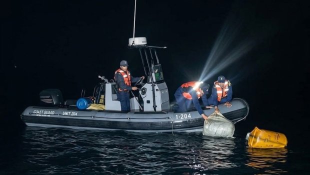 Xəzərin Azərbaycana mənsub hissəsində qaçaqmal aşkar olundu - FOTO