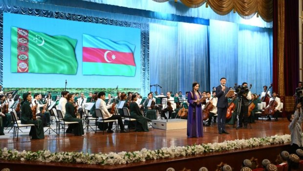 Leyla Əliyeva Türkmənistan Dövlət Simfonik Orkestrinin konsertində - FOTO