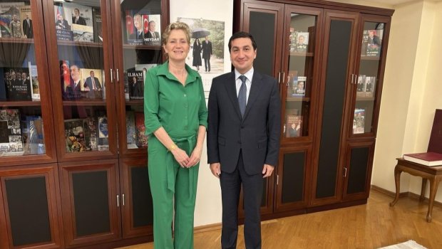Hikmət Hacıyev Niderland səfiri ilə GÖRÜŞDÜ: Nələr müzakirə olundu? - FOTO