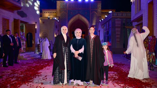 Leyla Əliyeva Səmərqənddə &ldquo;Əbədi şəhər&rdquo; kompleksi ilə tanış oldu - FOTO