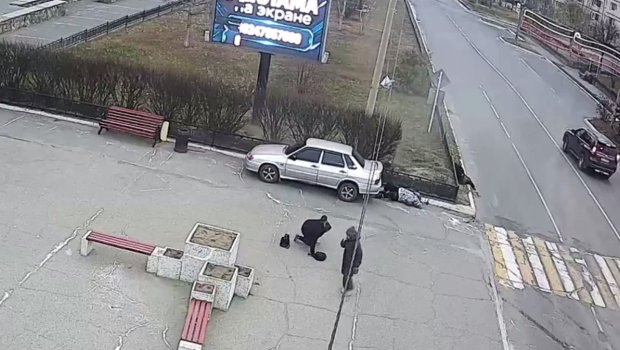 Piyada keçidində 3 nəfərin vurulduğu qəzanın ANBAAN VİDEOSU