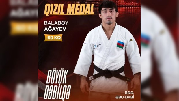 "Böyük Dəbilqə": Daha bir cüdoçumuz qızıl medal qazandı
